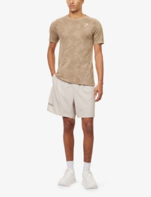 GYMSHARK: Geo Seamless Short-Sleeves Woven T-Shirt