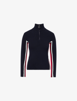 Fusalp Womens 6045 Deltanao Striped Knitted Jumper