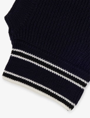 FUSALP: Ribbed Striped Wool Baclava