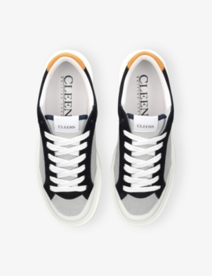 CLEENS: Luxor Leather And Mesh Trainers