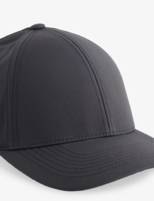 Varsity Headwear Mens Eco Black Legacy Structured Active Tech Woven Baseball Cap In Black