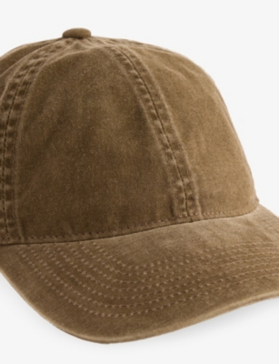 Varsity Headwear Mens Beige Legacy Soft Washed Cotton Baseball Cap Xl In Brown