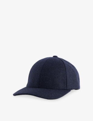 Varsity Headwear Mens Eco Navy Legacy Structured Active Tech Woven Baseball Cap In Blue