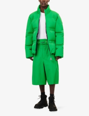 Moncler Genius Spring  X Asap Rocky Wide-leg Shell Shorts In Green