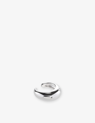 Carat London Womens Hera Sterling-silver And Cubic Zirconia Ear Cuff In Silver