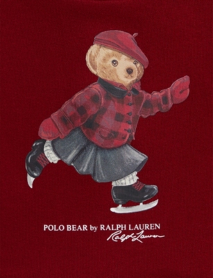 POLO RALPH LAUREN: Polo Bear Cotton-Jersey Sweatshirt & Trouser Set 3-24 Months