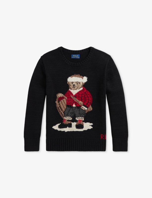Polo Bear Cotton Knitted Jumper 4-7 Years