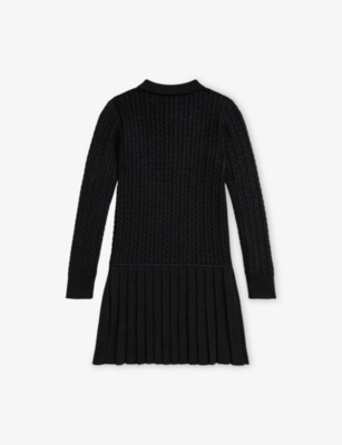 POLO RALPH LAUREN: Metallic Mini-Cable Polo Jumper Dress 7-14 Years