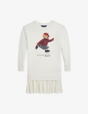 POLO RALPH LAUREN: Polo Bear Fleece Dress 7-14 Years