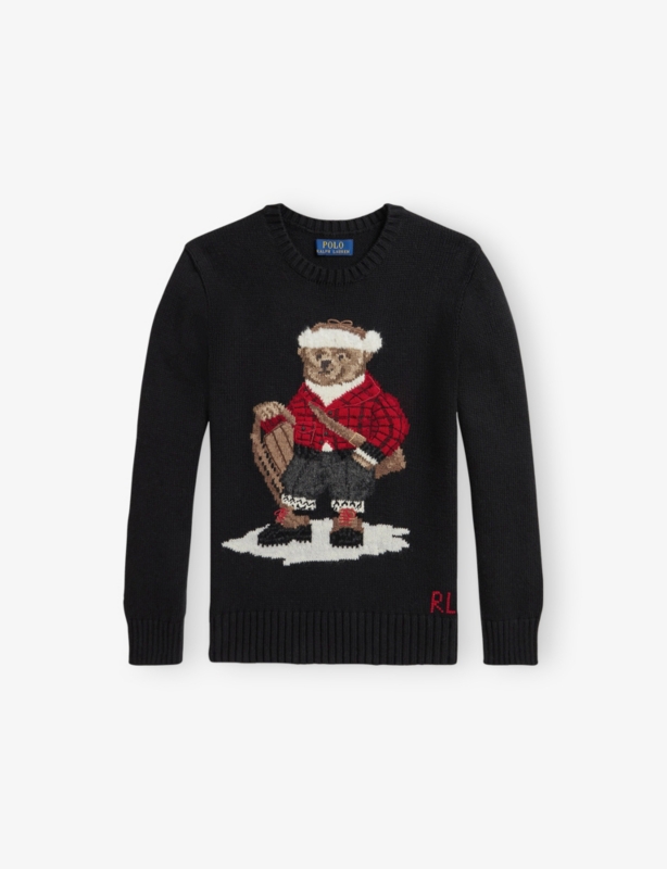 Polo Bear Cotton Knit Jumper 6-14 Years