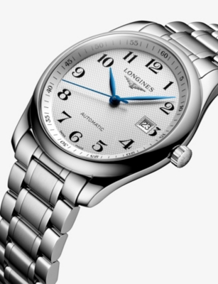 LONGINES: L2.793.4.78.6 Master Collection Blue Hands Stainless-Steel Automatic Watch
