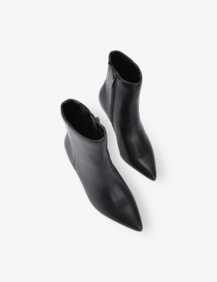 KG KURT GEIGER: Tansy Leather Heeled Ankle Boots