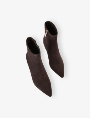 KG KURT GEIGER: Tansy Suede Heeled Ankle Boots
