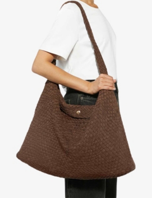 DUNE: Deliberate XL Faux-Suede Shoulder Bag