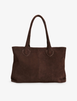 Whistles Womens Brown Leandra Suede Tote Bag