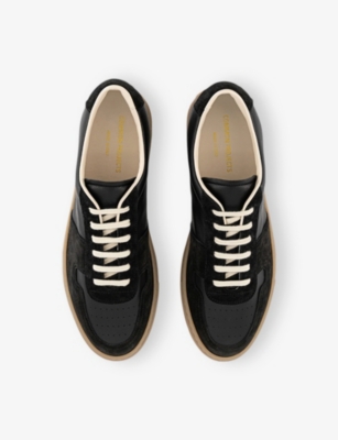Common Projects Bball Slim Gum Sole Sneakers In Black