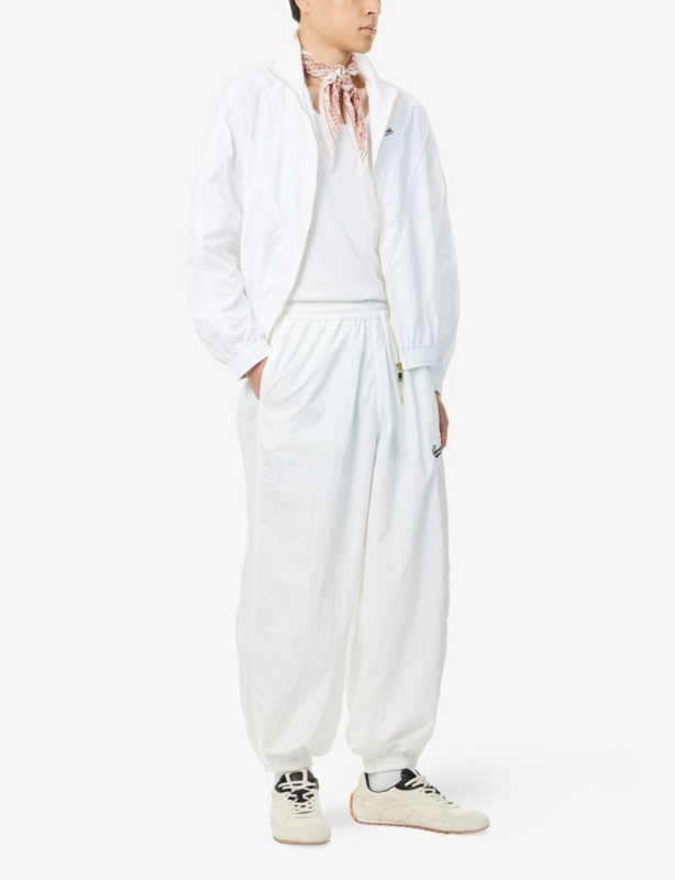 Bad Boy Embroidered-Logo Nylon Tracksuit Bottoms