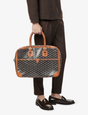 RESELFRIDGES: Pre-Loved Goyard Goyardine Ambassade MM Coated-Canvas Briefcase