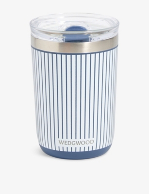 Wedgwood Gio Beverage Stainless-steel Tumbler 350ml In Blue