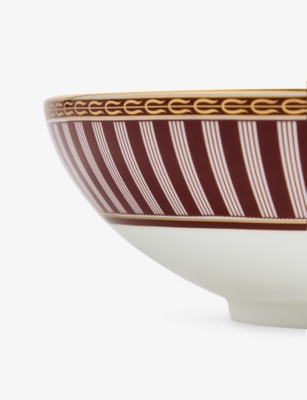 Wedgwood Red Splendour Bone-china Cereal Bowl 18cm In Multi