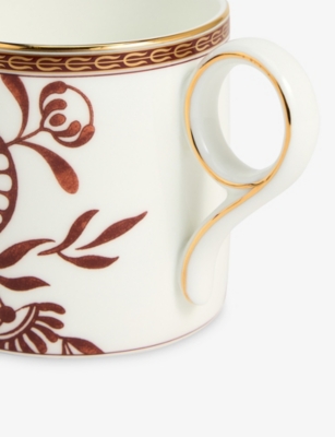 Wedgwood Red Splendour Bone-china Mug 270ml In White