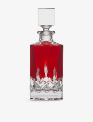 Waterford Lismore Square Crystal-glass Decanter 720ml In Red