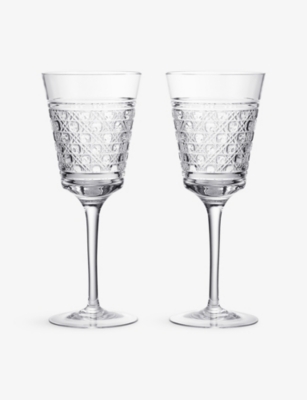 Waterford Opulence Red Wine Crystal Glasses Set Of Two In Transparent