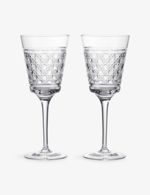 Waterford Opulence Red Wine Crystal Glasses Set Of Two In Transparent