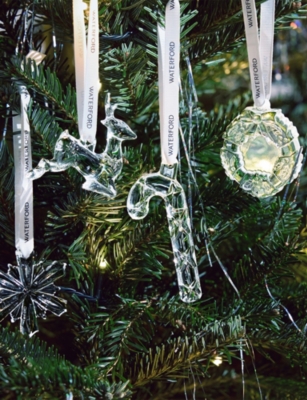 WATERFORD: Mini Reindeer Crystal-Glass Christmas Ornament