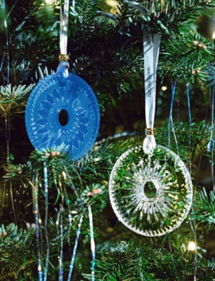 WATERFORD: New Year Firework Crystal-Glass Disc Ornament