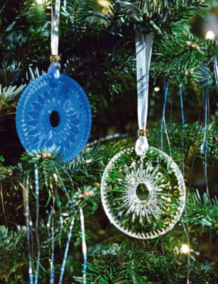 WATERFORD: New Year Firework Crystal-Glass Disc Ornament