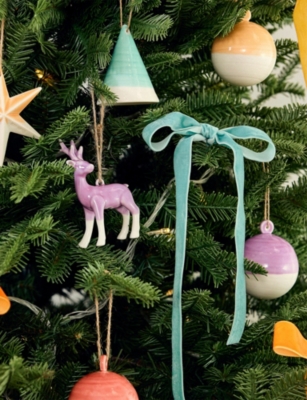 ROYAL DOULTON: 1815 Christmas Round Glazed Porcelain Ornaments