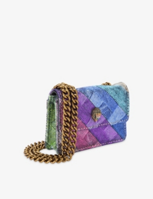 Kurt Geiger Womens Mult/other Micro Kensington Denim Shoulder Bag In Multi