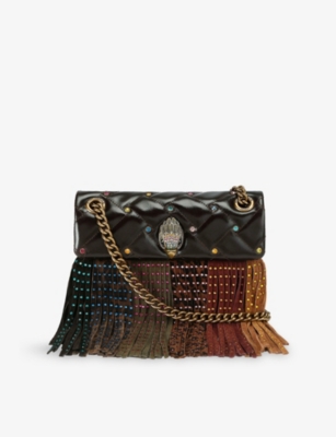 Kurt Geiger Mini Kensington Cross Body Bag In Brown