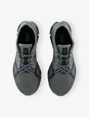 On Mens Olive Ste Cloud X 4 Ad Woven Trainers In Gray
