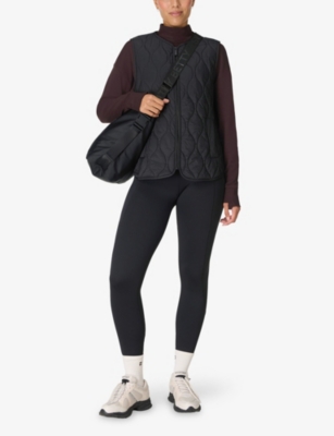 Sweaty Betty Womens Black Therma Boost Heat Tech 7/8 Walking Leggings Xl In Black