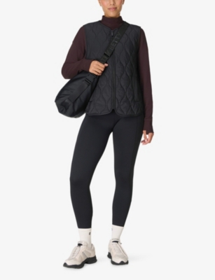 Sweaty Betty Womens Black Therma Boost Heat Tech Walking Leggings Xl In Black