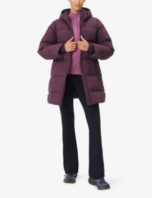 Sweaty Betty Womens Nimbus Mid Waterproof Shell-down Puffer Jacket Neptune Purple Xs In Purple