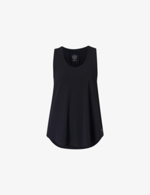 Sweaty Betty Womens  Soft Flow Studio Racer Tank Top In Black