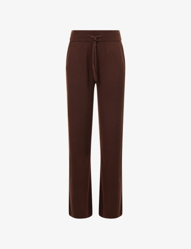 Straight-Leg Knitted Lounge Trousers