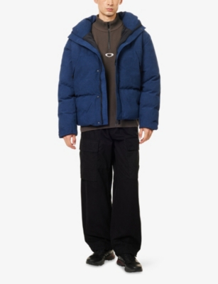 Oakley Mens Abyss Sreetpeak Corduroy Padded Woven Jacket In Blue