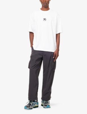 Oakley Mens White Futurescape Short-sleeve Cotton T-shirt In White