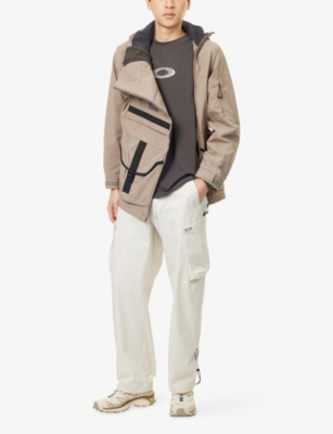 Oakley Mens Fgl Tool Box Straight-leg Woven Trousers Mist Xl In White