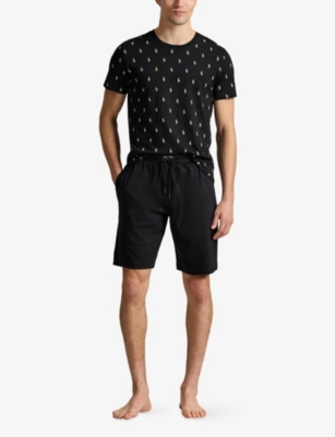 POLO RALPH LAUREN: Logo-Print Cotton-Jersey Pyjama Top