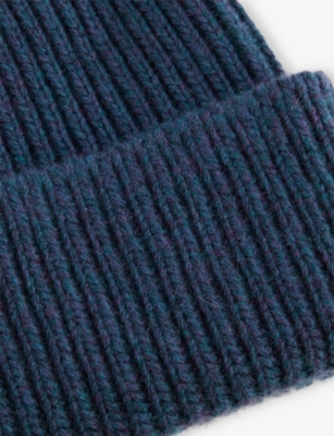 Johnstons Of Elgin Mens Storm Donegal Donegal Cashmere Beanie
