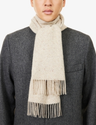 JOHNSTONS OF ELGIN: Lofty Twill Cashmere Scarf