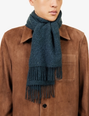JOHNSTONS OF ELGIN: Lofty Twill Cashmere Scarf