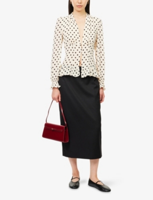 Reformation Maple Cream Blouse In Neutral