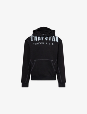 TRAPSTAR: Deconstructed Decoded Logo-Print Cotton-Blend Hoody