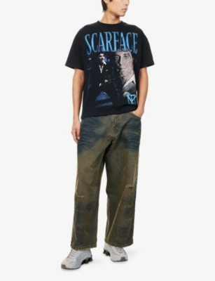 TRAPSTAR: Trapstar x Scarface Graphic-Print Cotton T-Shirt